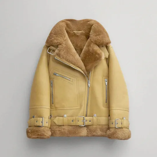 Light Brown RAF Sheepskin Jacket