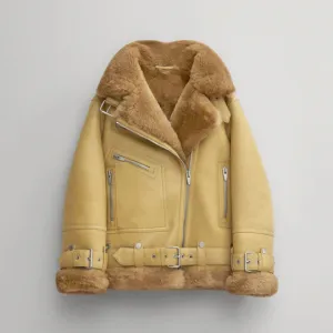 Light Brown RAF Sheepskin Jacket