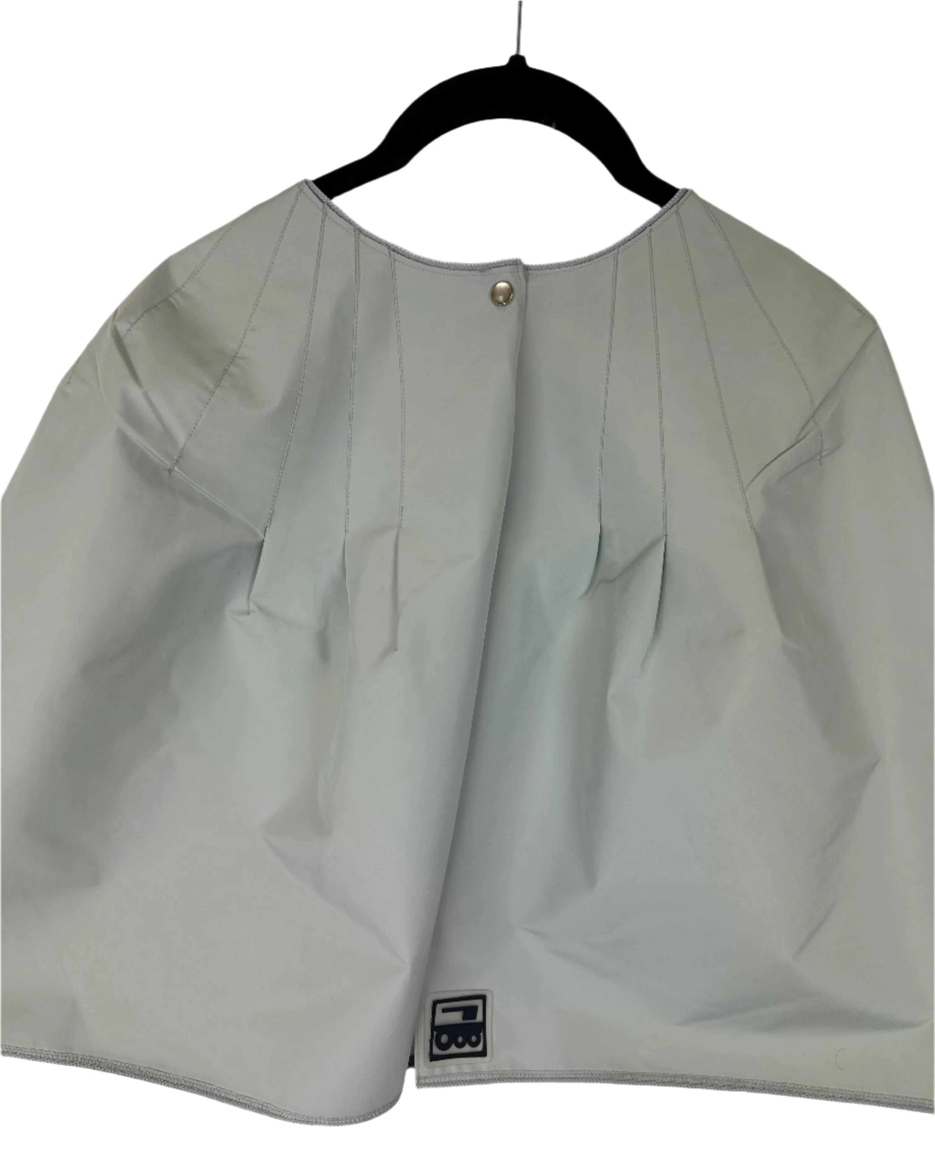 Light Gray Cropped Rain Poncho - Size 0 - 18