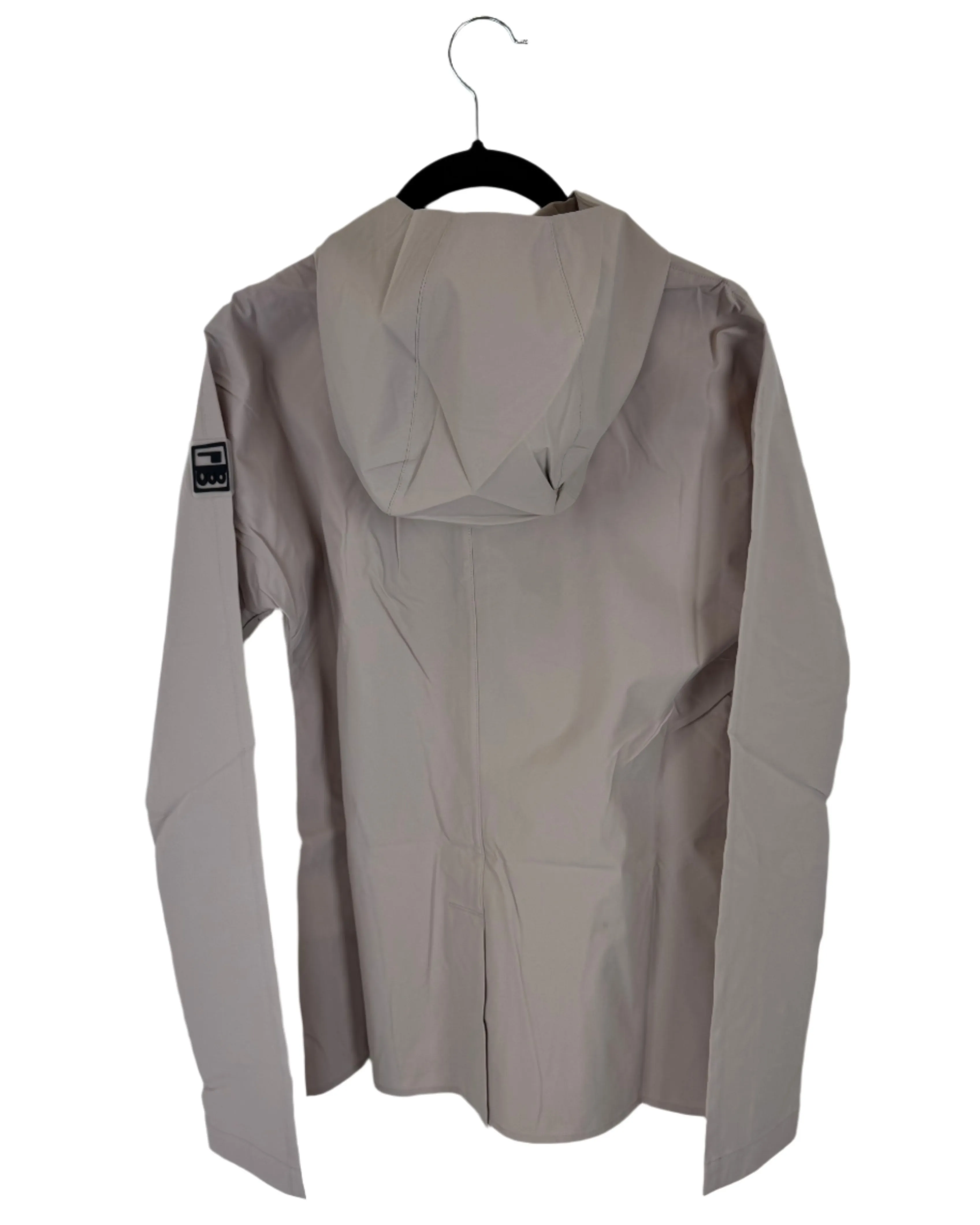 Light Mauve Pink Raincoat With Hood - Size 0 - 12