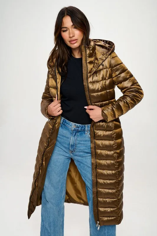 Lightweight Long Puffer Coat