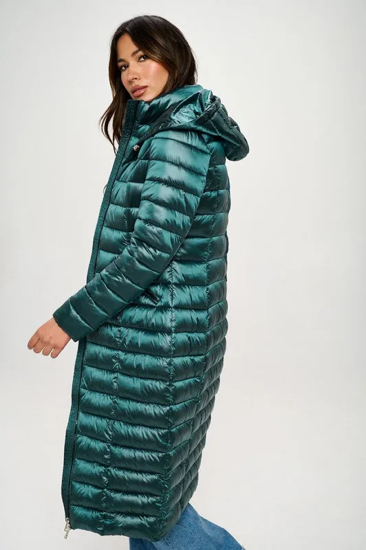 Lightweight Long Puffer Coat