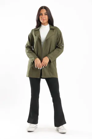 Lightweight Long Sleeves Jacket - Olive