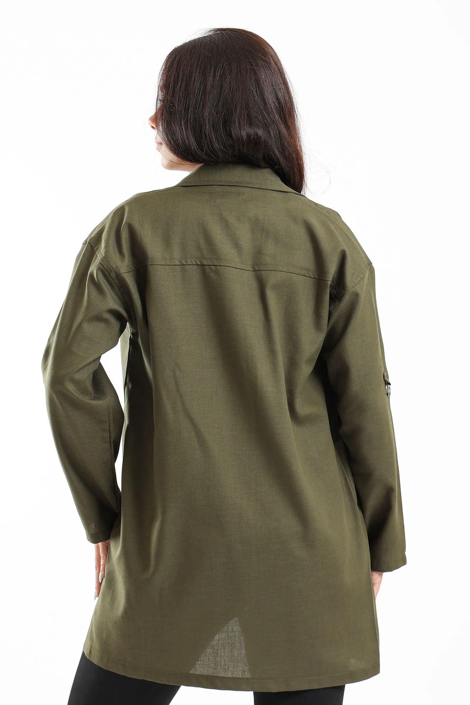 Lightweight Long Sleeves Jacket - Olive
