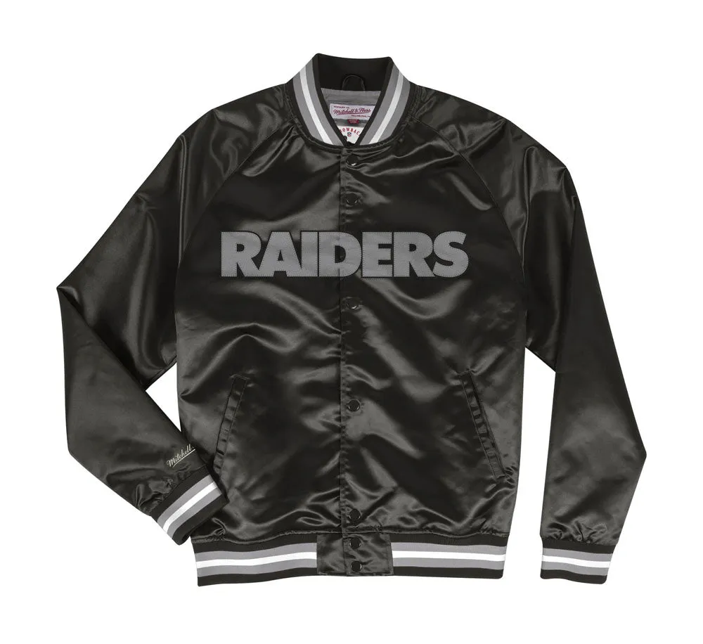 LIGHTWEIGHT SATIN JACKET - OAKLAND RAIDERS