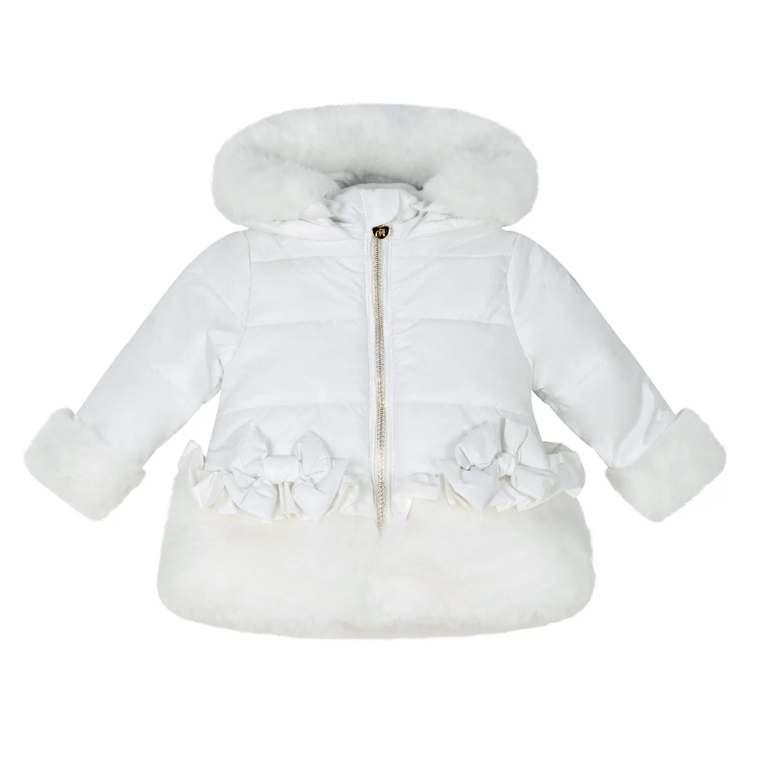 Little A HONEY Snow White Faux Fur Padded Jacket LA24301