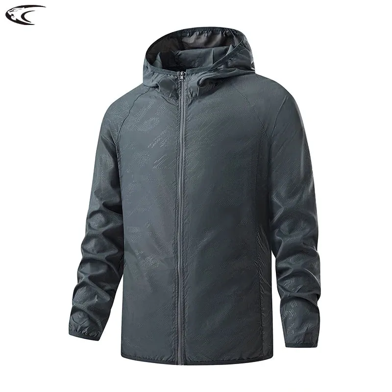 LNGXO Waterproof Hiking Jackets for Men and Women Sun Protection Windbreaker Camping Climbing Rain Coat Unisex Portable Clothes