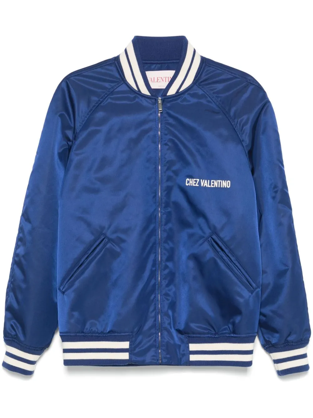 Logo nylon bomber jacket