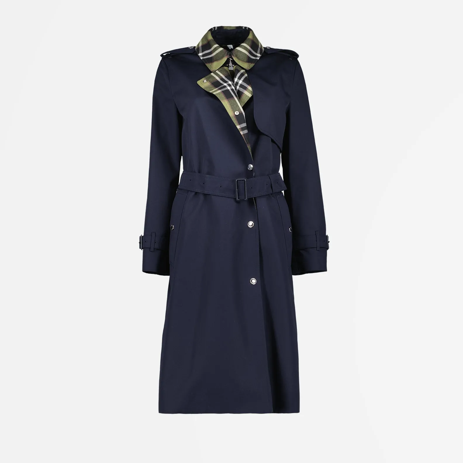Long Blue Trench Coat
