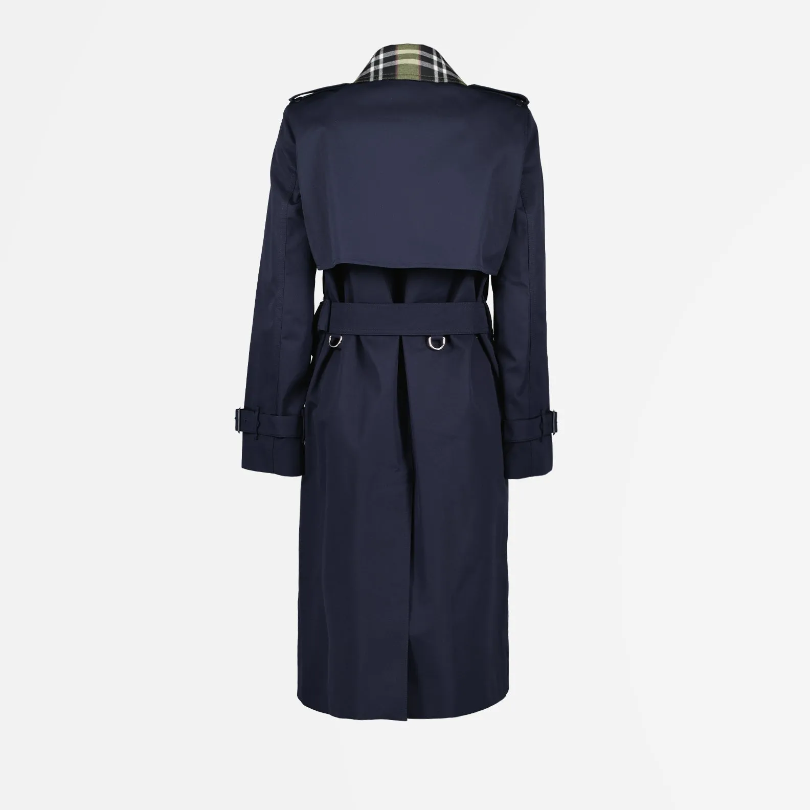 Long Blue Trench Coat