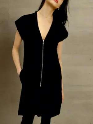 Long Ponte Vest with 2-Way Zip - The Thames