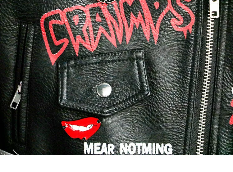 LORDXX Vegan Leather Punk Club Jacket