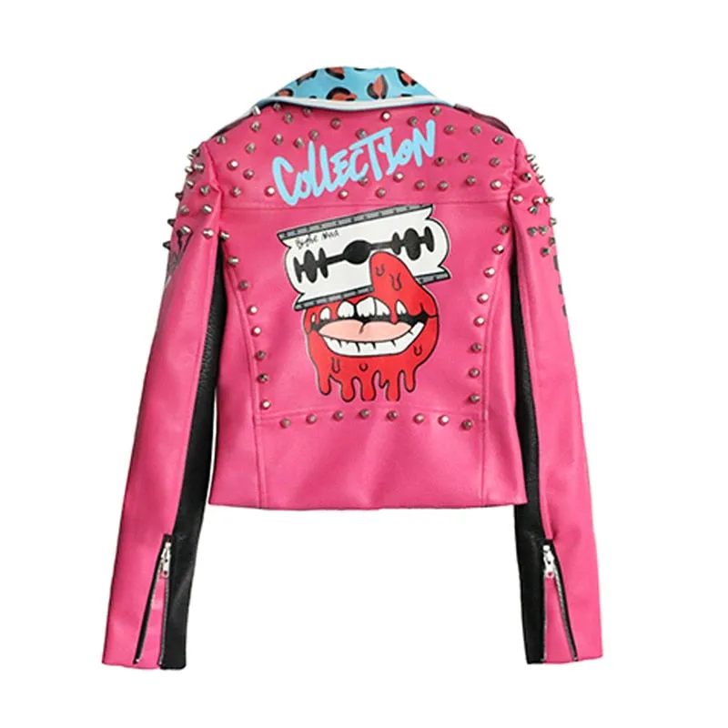 LORDXX Vegan Leather Punk Club Jacket