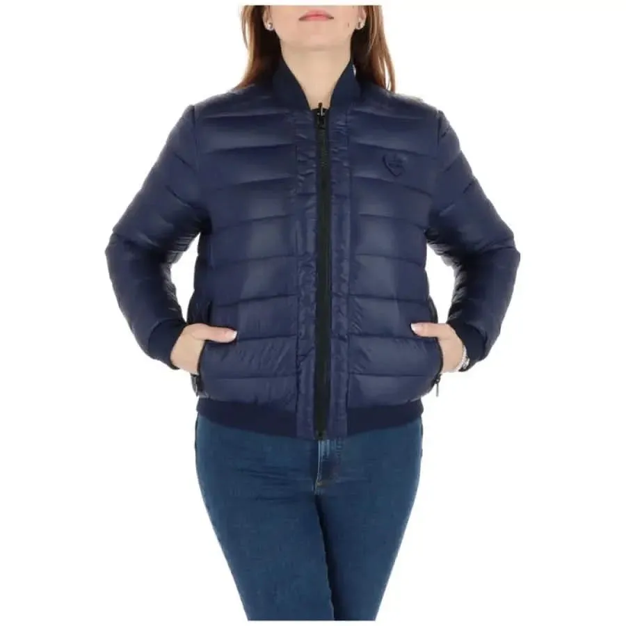 Love Moschino Blue Printed Women's Jacket