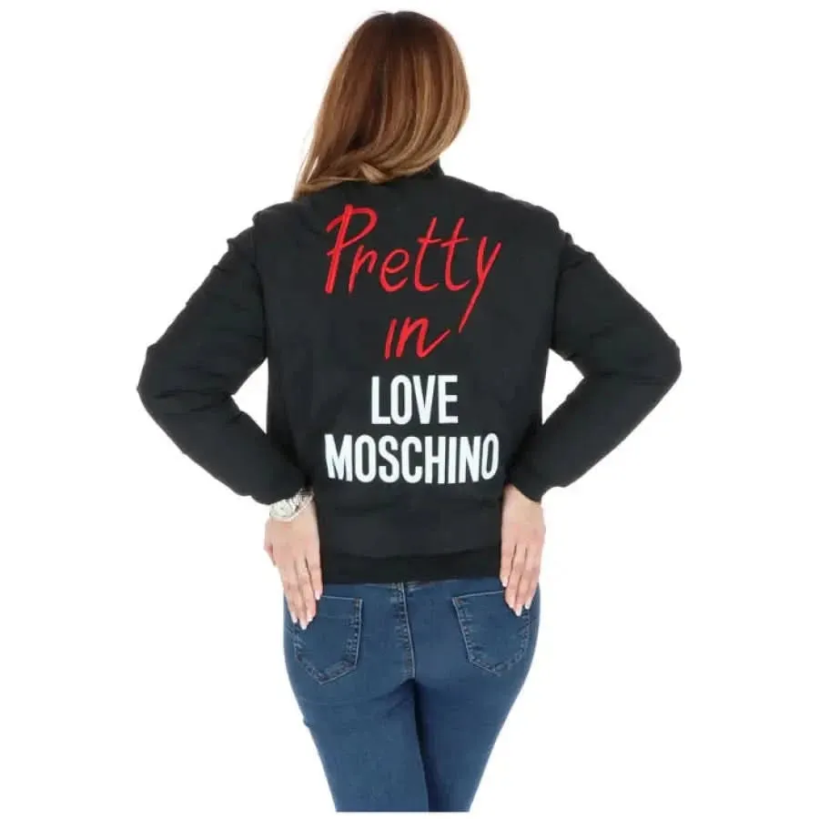 Love Moschino Blue Printed Women's Jacket