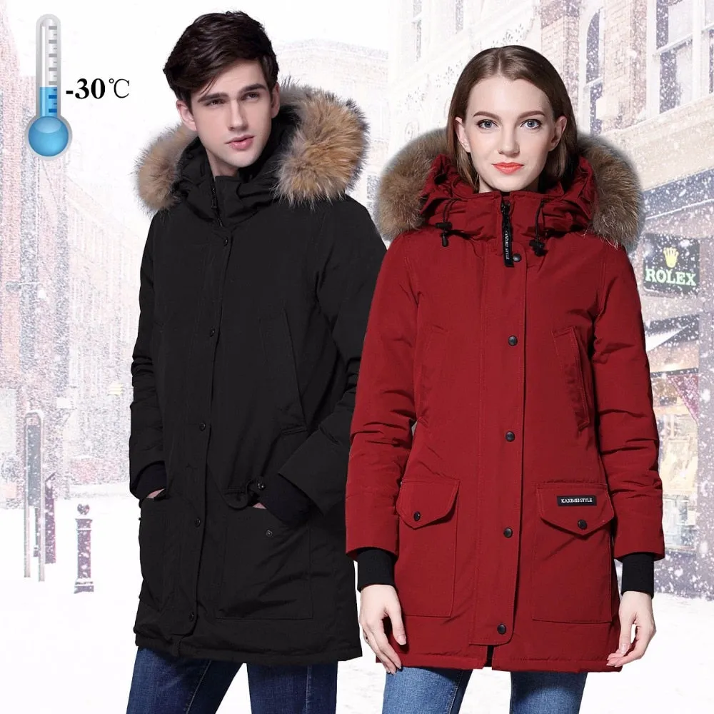 Lovers Winter White Duck Down Jacket