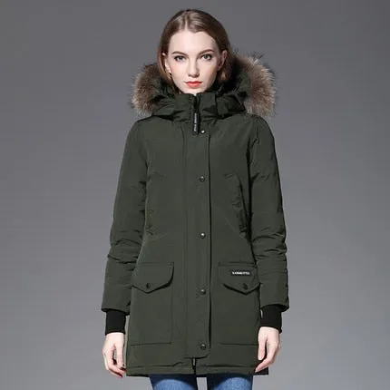 Lovers Winter White Duck Down Jacket