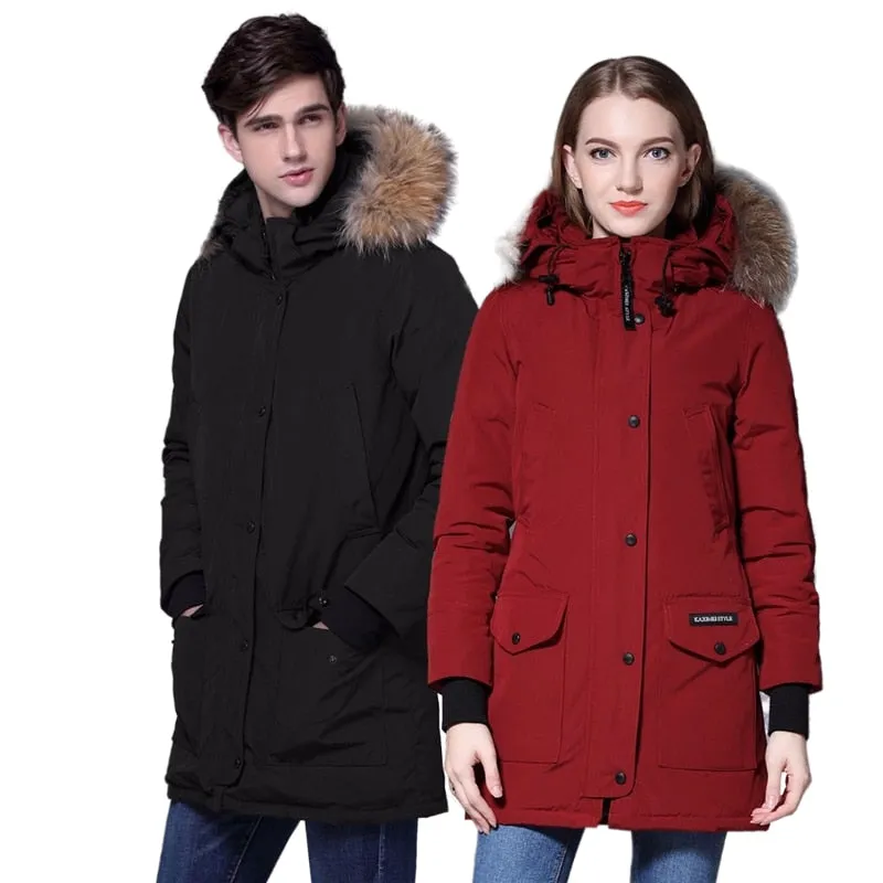 Lovers Winter White Duck Down Jacket