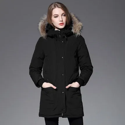 Lovers Winter White Duck Down Jacket