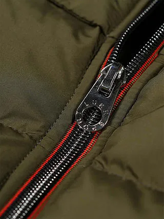 Luke 1977 M500755 Egrit Quilted Gilet Dark Green