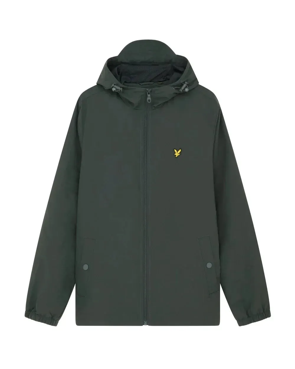 Lyle & Scott Zip Through Hooded Jacket In Gunmetal