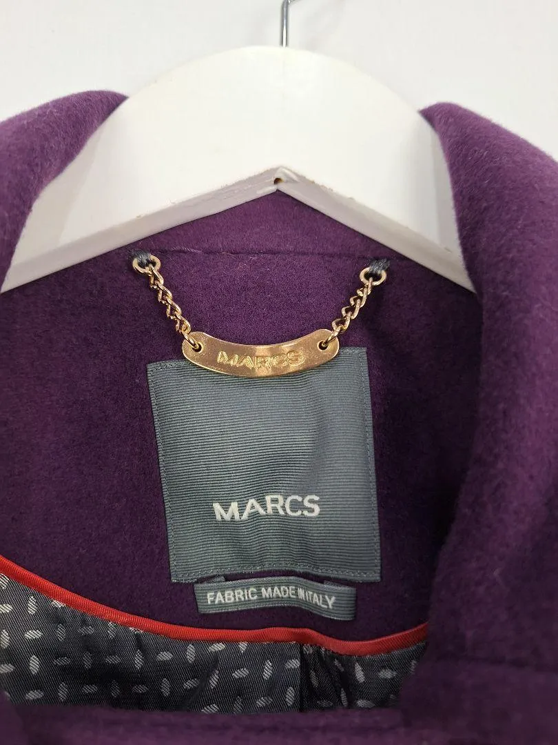 Marcs Grape Fitted Peacoat Jacket Size 10