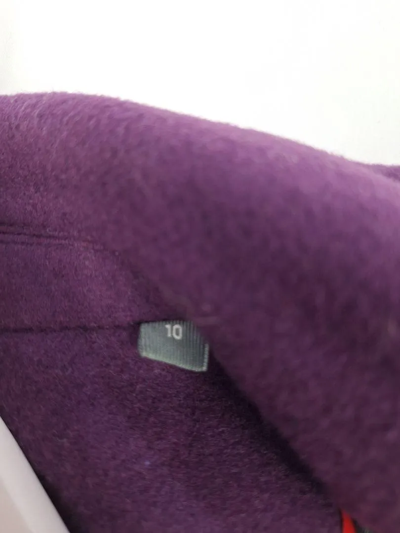 Marcs Grape Fitted Peacoat Jacket Size 10