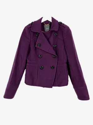 Marcs Grape Fitted Peacoat Jacket Size 10