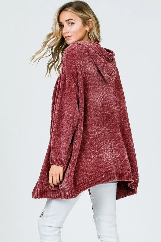 MARISSA HOODED CARDI ROSE
