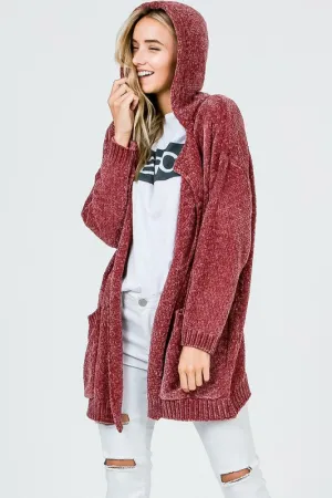 MARISSA HOODED CARDI ROSE