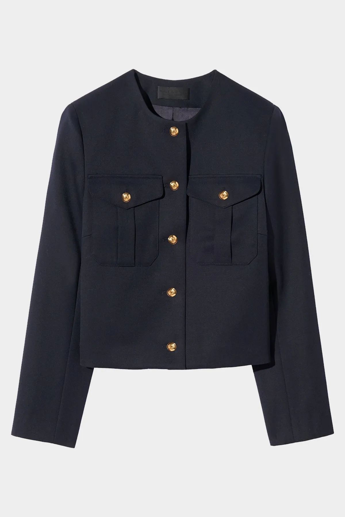 Maurine Cropped Jacket in Black