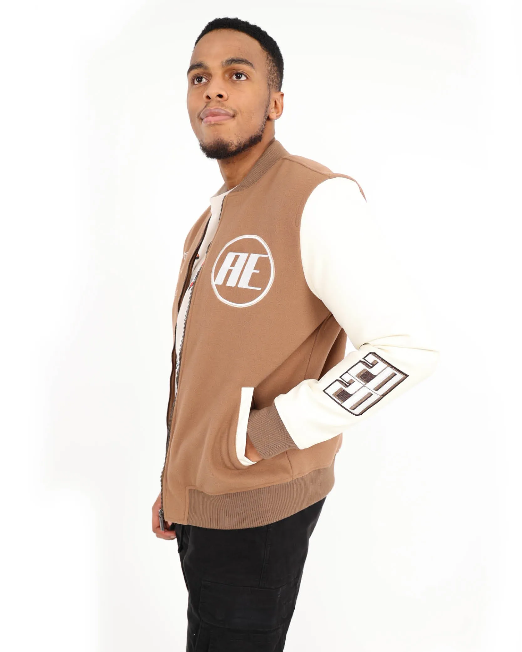 Melton Combo Bomber Jacket