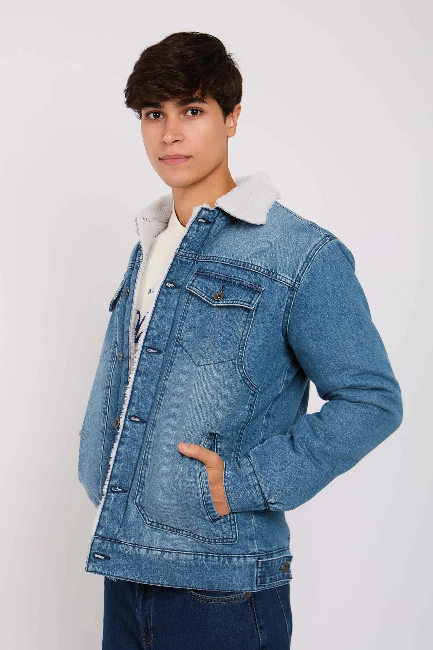 Men Denim Jacket Blue