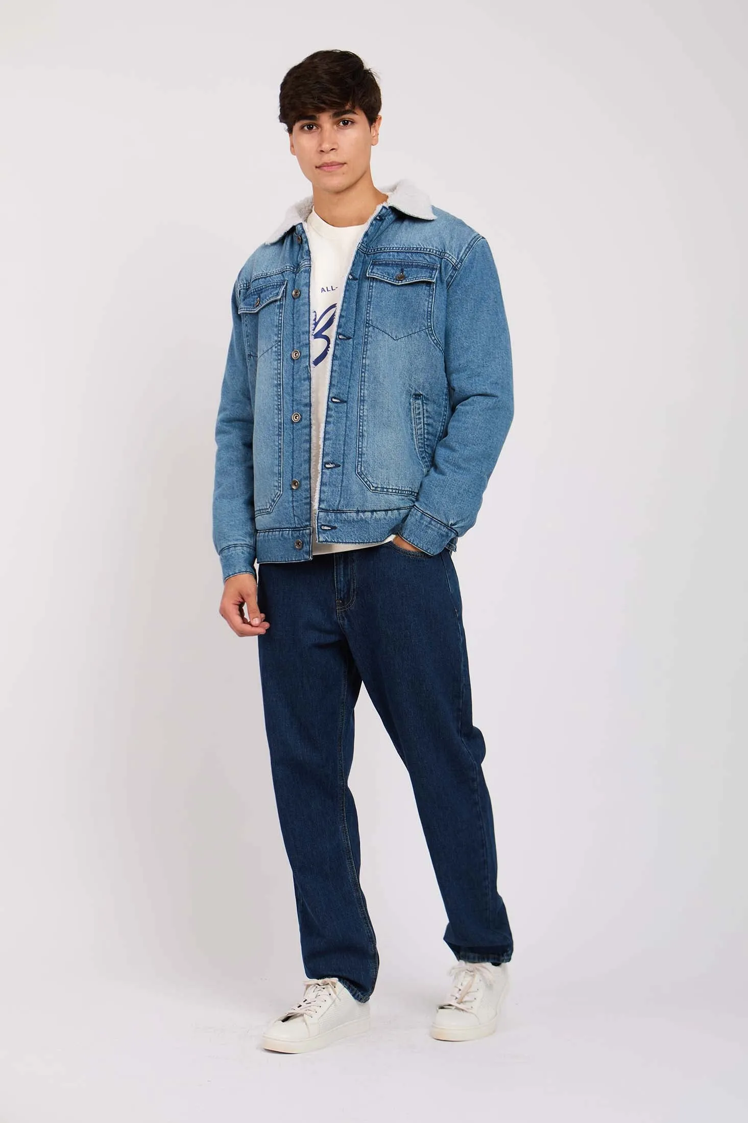 Men Denim Jacket Blue