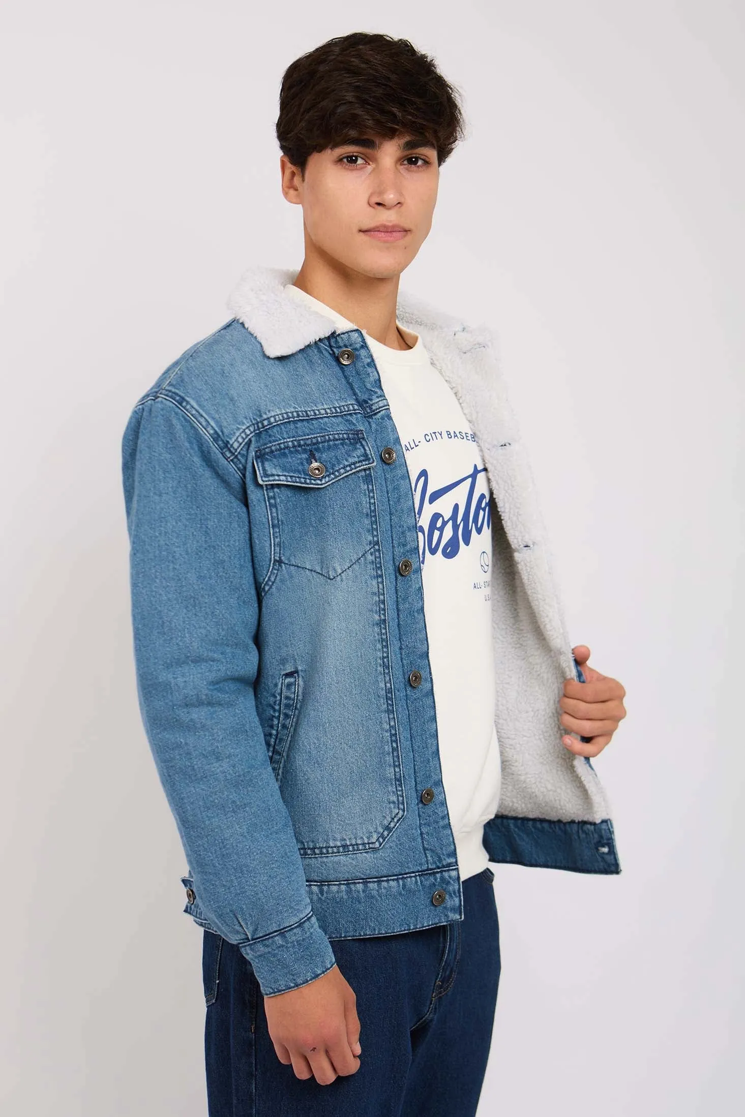 Men Denim Jacket Blue