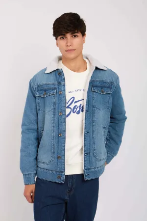 Men Denim Jacket Blue