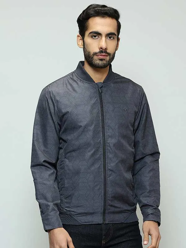 Men Printed Full Sleeve Bomber Jacket