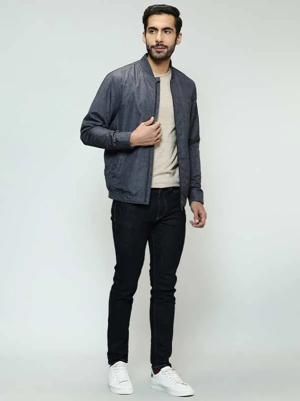 Men Printed Full Sleeve Bomber Jacket