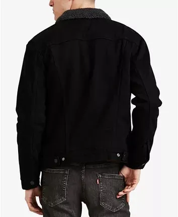 Men Sherpa Denim Jacket