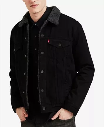 Men Sherpa Denim Jacket