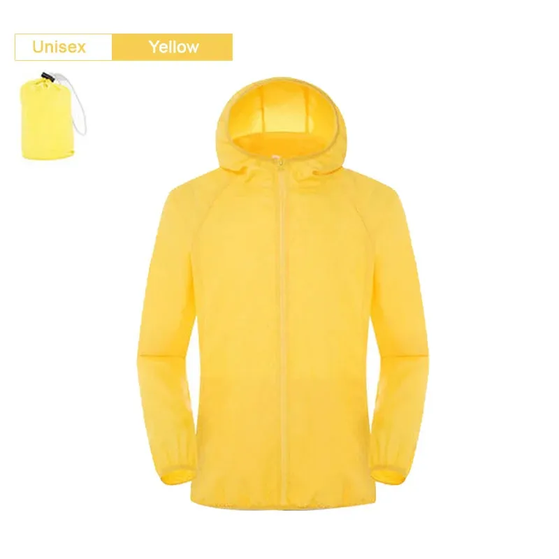 Men Women Hiking Jacket Waterproof Quick Dry Camping Hunting Clothes Sun-Protective Outdoor Sports Coats Anti UV Windbreaker