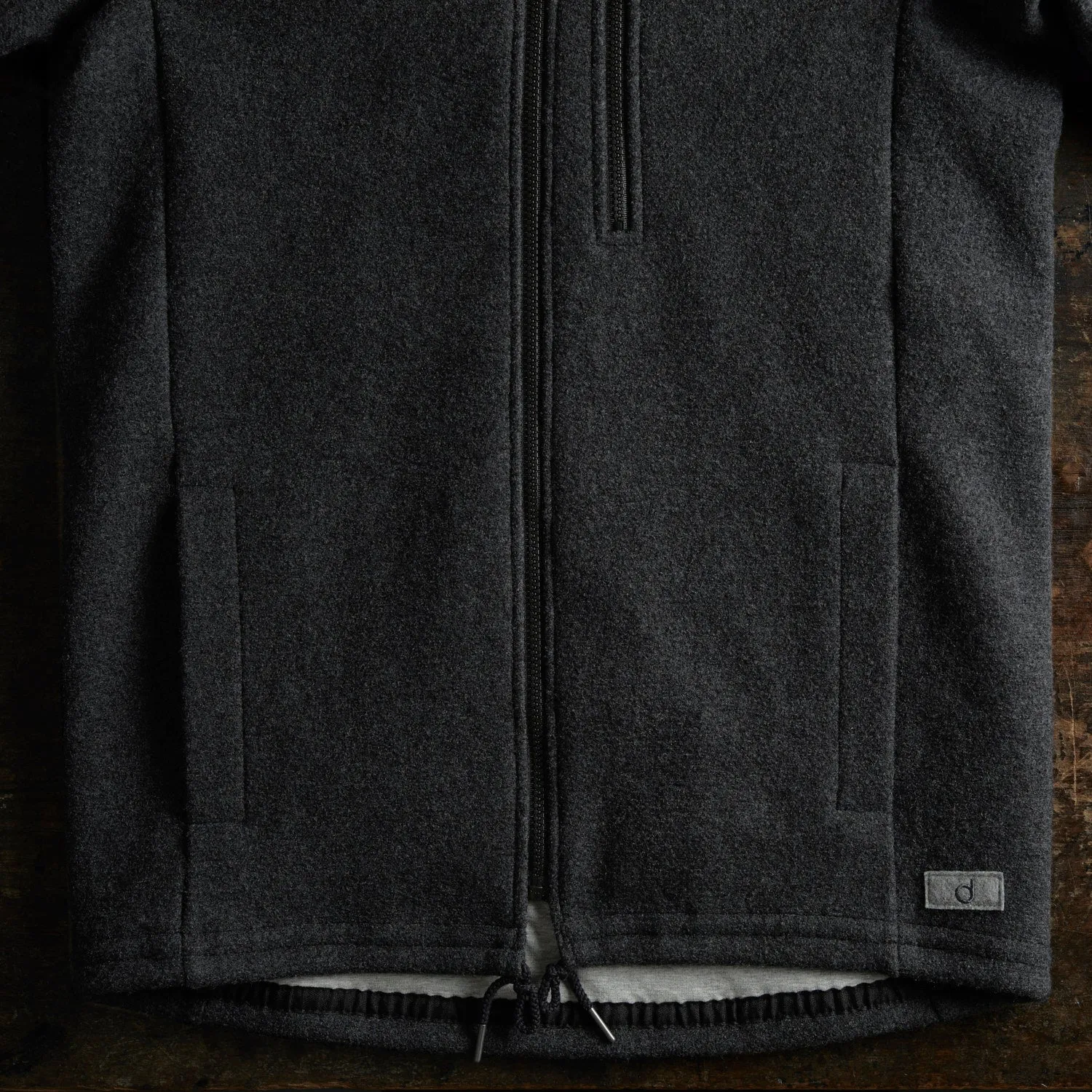 Mens Boiled Merino Wool Jacket - Anthracite