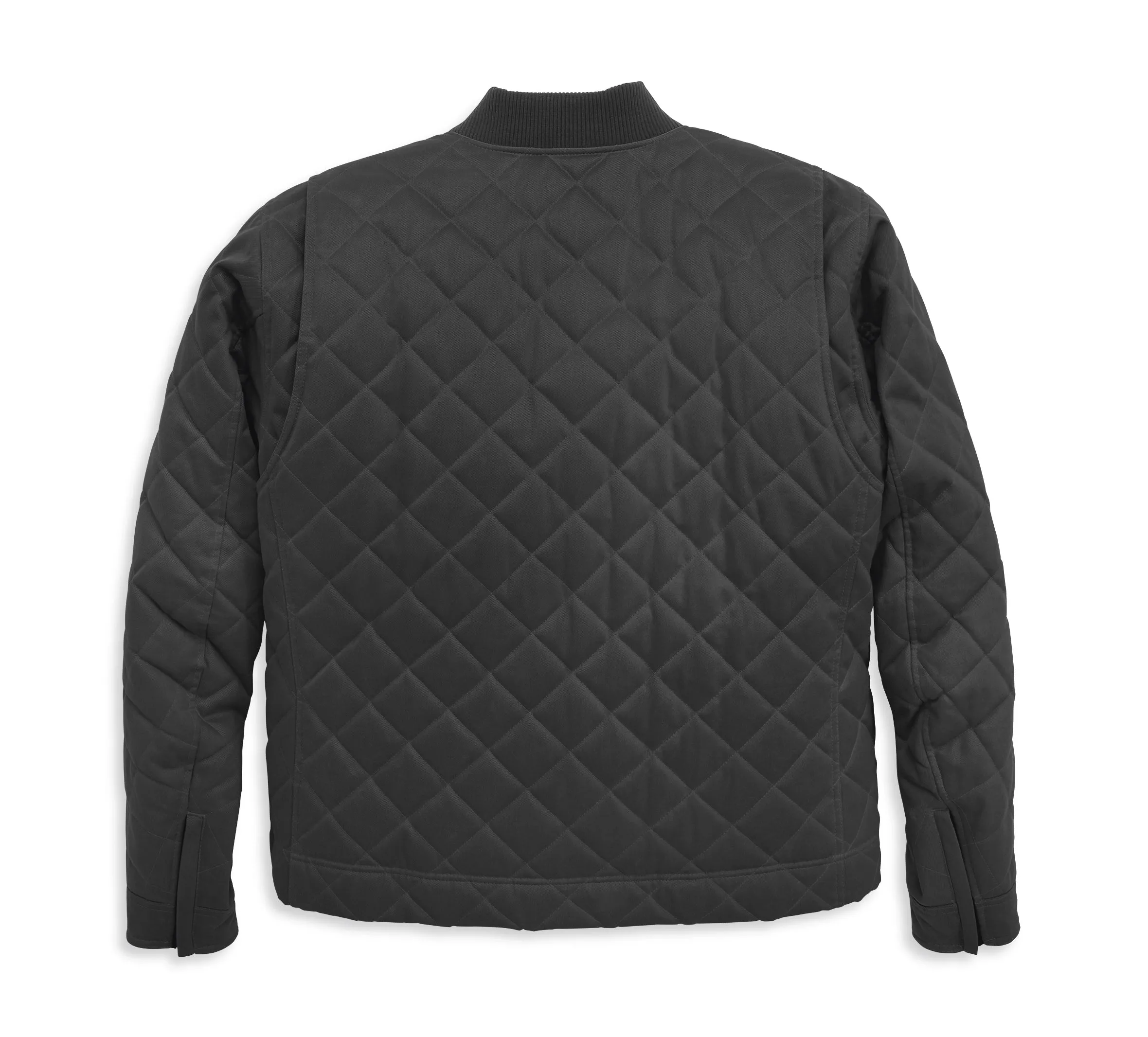 Men's Coastal Quilted Waxed Canvas Riding  Jacket - Black Beauty