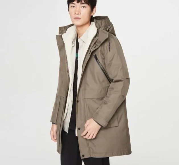 Men's Duck Down Hooded Tooling Down Outwear