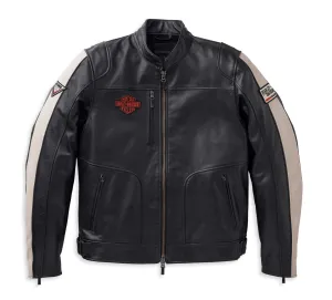 Men's Enduro Leather Riding Jacket - Black