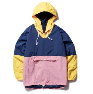 Men's Hooded Jackets Hip Hop Outwear Windbreaker Jacket Cargo Casual 2020 Spring Unisex patchwork