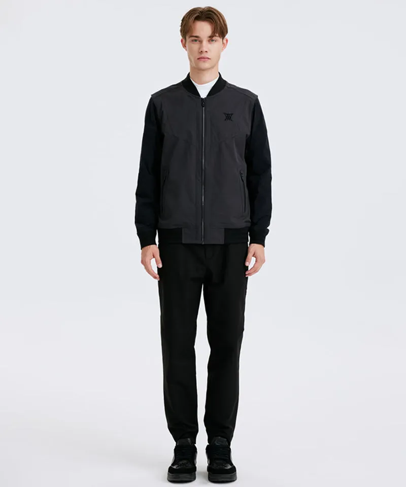 Men's Incision Coloring Point Jacket - Charcoal Gray