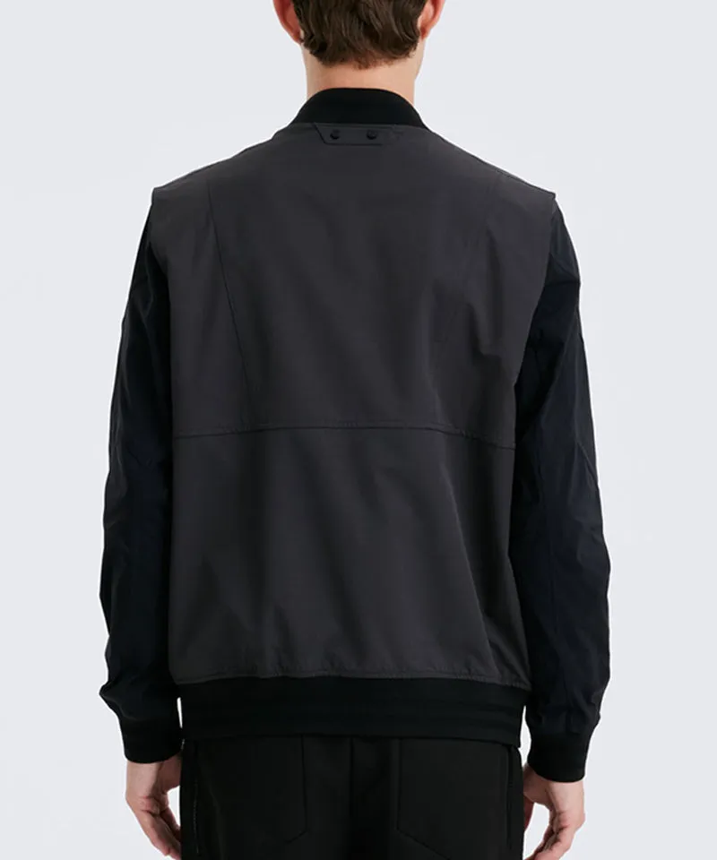 Men's Incision Coloring Point Jacket - Charcoal Gray
