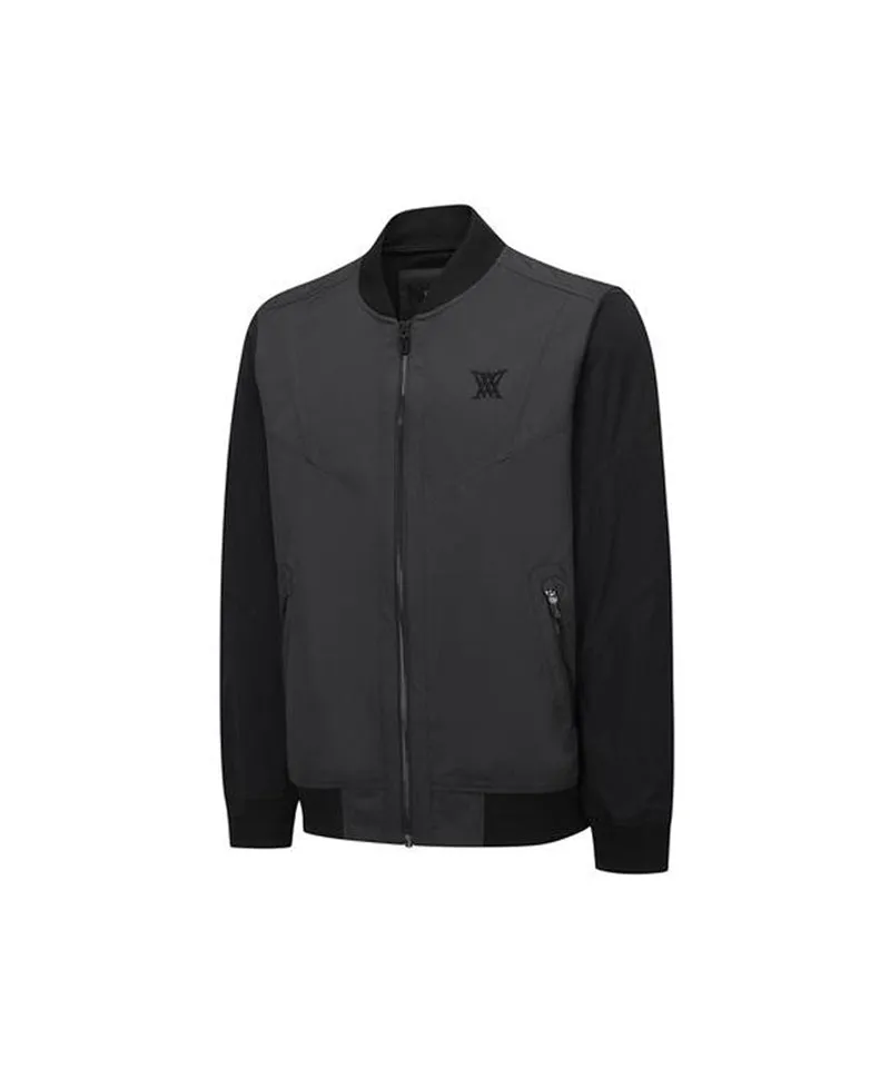 Men's Incision Coloring Point Jacket - Charcoal Gray