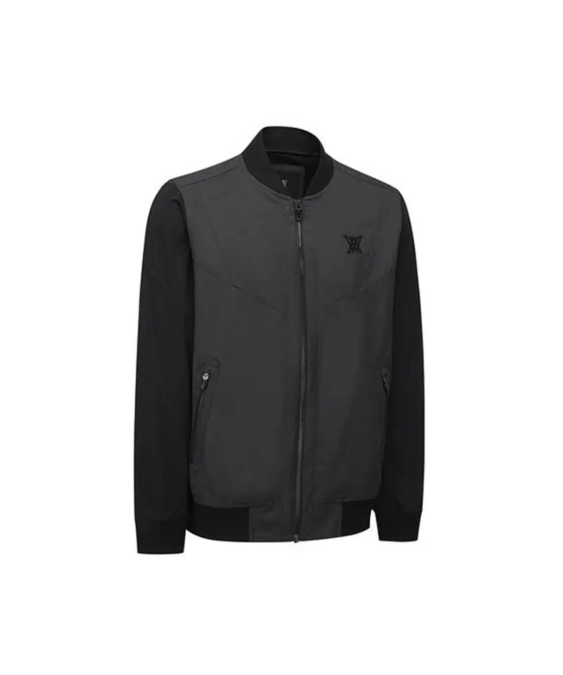 Men's Incision Coloring Point Jacket - Charcoal Gray